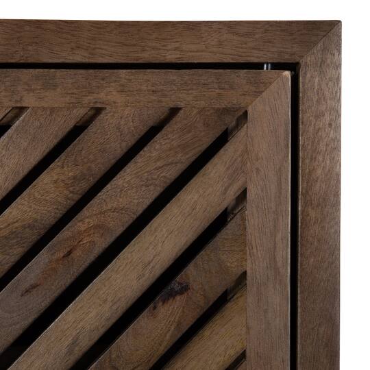 Kate and Laurel Mezzeta Tall Wood Bath Cabinet